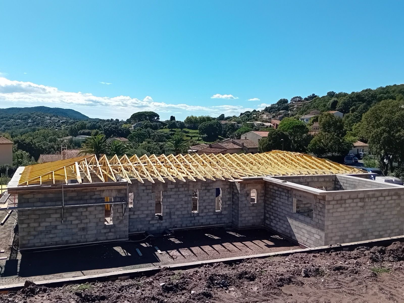 Chantier de construction — gros œuvre de bâtiment